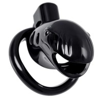 Черный мужской пояс верности из пластика