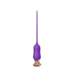 Фиолетовый тонкий стимулятор Nipple Vibrator - 23 см.