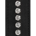 Черный крестообразный фиксатор Diamond Studded Hogtie