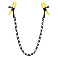 Зажимы для сосков с силиконовыми насадками и цепочкой Nipple Teasers