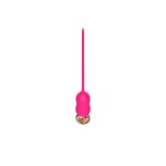 Розовый тонкий стимулятор Nipple Vibrator - 23 см.