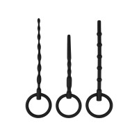 Набор из 3 черных уретральных массажеров Twist Набор из 3 черных уретральных массажеров Twist