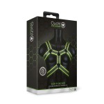 Стильная портупея Body Harness с неоновым эффектом - размер S-M
