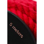 Красная веревка для шибари на катушке - 5 м.