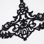 Черная резная портупея с золотистой фурнитурой