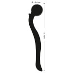 Черное колесо Вартенберга Micro Pinwheel - 13,4 см. Черное колесо Вартенберга Micro Pinwheel - 13,4 см.