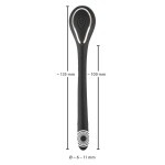 Черный гибкий уретральный стимулятор с вибрацией Vibrating Bendable Dilator - 13,5 см.