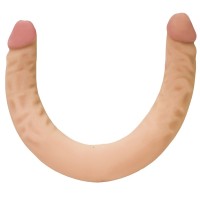 Двусторонний фаллоимитатор телесного цвета - 42,6 см. Двусторонний фаллоимитатор телесного цвета - 42,6 см.