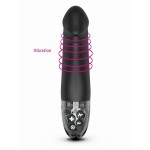Черный вибратор с электростимуляцией Real Deal Neal - 16,5 см.