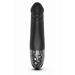 Черный вибратор с электростимуляцией Real Deal Neal - 16,5 см.
