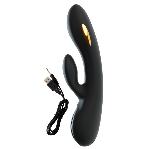Черный вибратор-кролик с электростимуляцией E-Stim Rabbit Vibrator - 20,5 см. Черный вибратор-кролик с электростимуляцией E-Stim Rabbit Vibrator - 20,5 см.