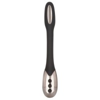 Черный гибкий вибромассажер с электростимуляцией Electro-Spark - 23,5 см. Черный гибкий вибромассажер с электростимуляцией Electro-Spark - 23,5 см.