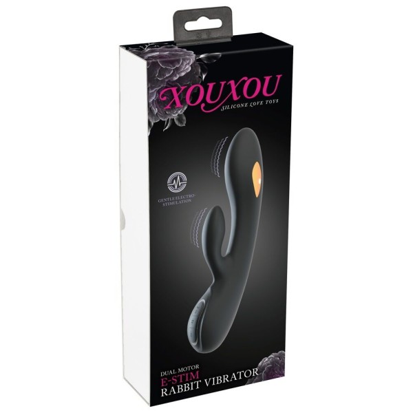 Черный вибратор-кролик с электростимуляцией E-Stim Rabbit Vibrator - 20,5 см. Черный вибратор-кролик с электростимуляцией E-Stim Rabbit Vibrator - 20,5 см.