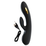 Черный вибратор-кролик с электростимуляцией E-Stim Rabbit Vibrator - 20,5 см. Черный вибратор-кролик с электростимуляцией E-Stim Rabbit Vibrator - 20,5 см.