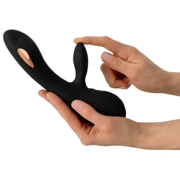 Черный вибратор-кролик с электростимуляцией E-Stim Rabbit Vibrator - 20,5 см. Черный вибратор-кролик с электростимуляцией E-Stim Rabbit Vibrator - 20,5 см.