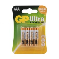 Батарейки алкалиновые GP Ultra Alkaline 24А AАA/LR03 - 4 шт. Батарейки алкалиновые GP Ultra Alkaline 24А AАA/LR03 - 4 шт.