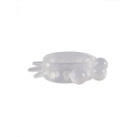 Эластичное эрекционное кольцо с шариками и лучами