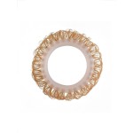 Эрекционное кольцо с бежевыми «ресничками»