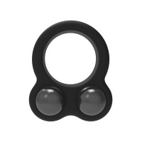 Черное эрекционное кольцо с утяжелителями Cockring Dual Weight Черное эрекционное кольцо с утяжелителями Cockring Dual Weight