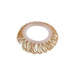 Эрекционное кольцо с бежевыми «ресничками»