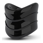 Черное эрекционное кольцо на мошонку Beef Ball Stretcher Snug X Long