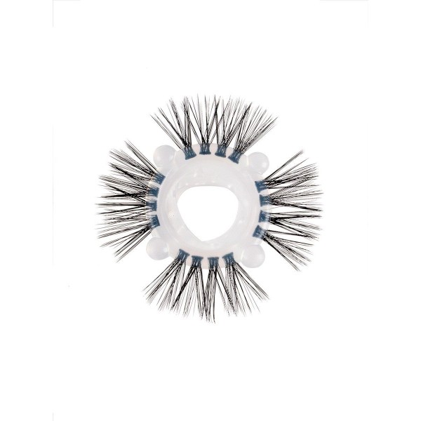 Эластичное эрекционное кольцо с черными «ресничками»