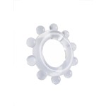 Прозрачное эрекционное кольцо со стимулирующими шариками