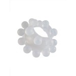 Эластичное эрекционное кольцо с двумя рядами шариков