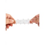 Эластичное эрекционное кольцо с двумя рядами шариков