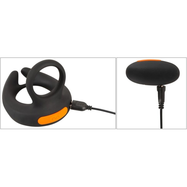 Черный вибростимулятор мошонки RC Scrotum Stimulator with Vibration Черный вибростимулятор мошонки RC Scrotum Stimulator with Vibration