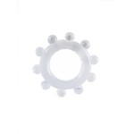 Прозрачное эрекционное кольцо со стимулирующими шариками