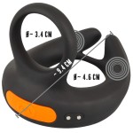 Черный вибростимулятор мошонки RC Scrotum Stimulator with Vibration Черный вибростимулятор мошонки RC Scrotum Stimulator with Vibration