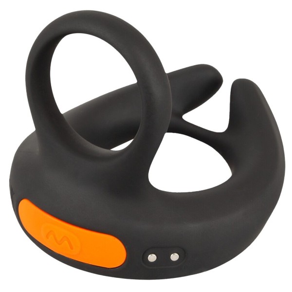 Черный вибростимулятор мошонки RC Scrotum Stimulator with Vibration