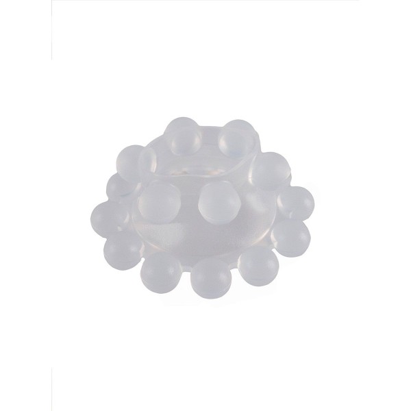 Эластичное эрекционное кольцо с двумя рядами шариков