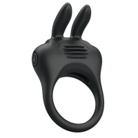 Черное эрекционное кольцо с вибрацией Davion Черное эрекционное кольцо с вибрацией Davion