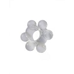 Прозрачное эрекционное кольцо с 6 стимулирующими шариками