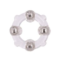 Эрекционное кольцо с 4 бусинами MENZSTUFF STUD RING CLEAR Эрекционное кольцо с 4 бусинами MENZSTUFF STUD RING CLEAR