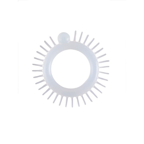 Эластичное эрекционное кольцо с шипиками и шариком