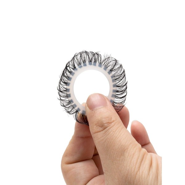 Эластичное эрекционное колечко с черными «ресничками»