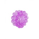 Лиловое эрекционное кольцо с 2 рядами стимулирующих шариков