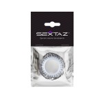 Эластичное эрекционное колечко с черными «ресничками»