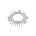 Эластичное эрекционное кольцо с 3 шариками и шипами