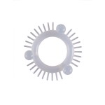 Эластичное эрекционное кольцо с 3 шариками и шипами