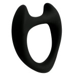 Черное эрекционное кольцо с рожками Wooomy Toro M