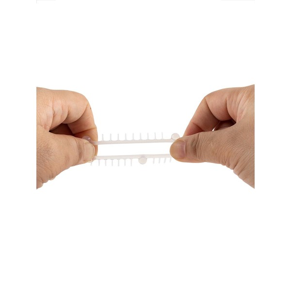 Эластичное эрекционное кольцо с 3 шариками и шипами