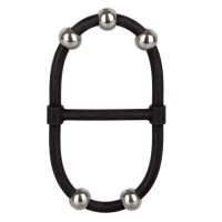 Черное эрекционное кольцо с бусинами Steel Beaded Dual Silicone Maximizer Черное эрекционное кольцо с бусинами Steel Beaded Dual Silicone Maximizer