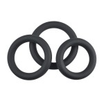 Набор из 3 черных эрекционных колец 3 Ring Circus