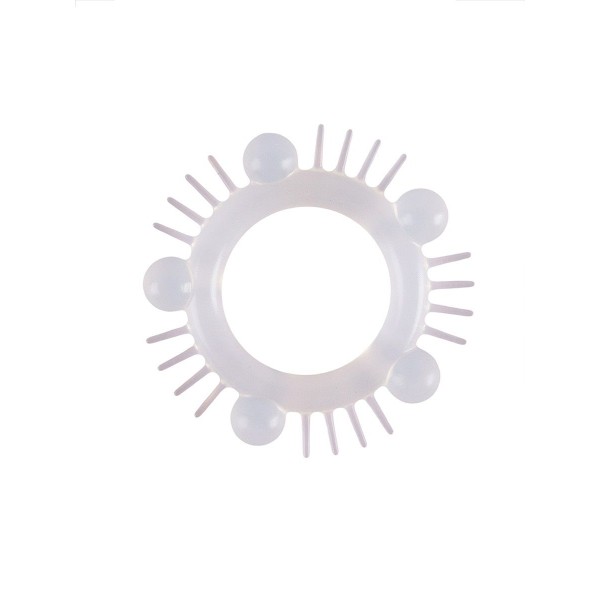 Эластичное эрекционное кольцо с шишечками и шипами