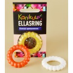 Цветное рельефное эрекционное кольцо Ellasring