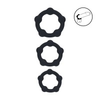Набор из 3 эрекционных колец Beaded Silicone Cockring Set Набор из 3 эрекционных колец Beaded Silicone Cockring Set